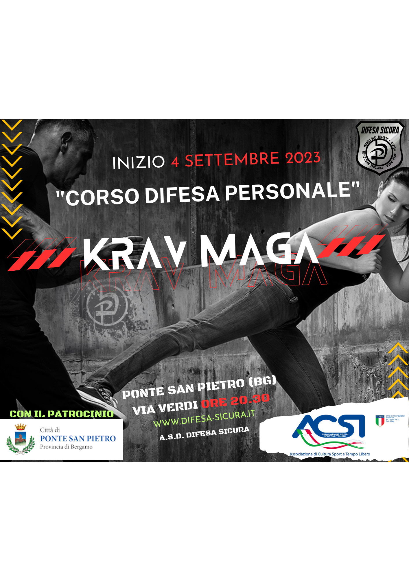 Corso Difesa Personale - Ponte San Pietro (BG) - Difesa Sicura Krav Maga